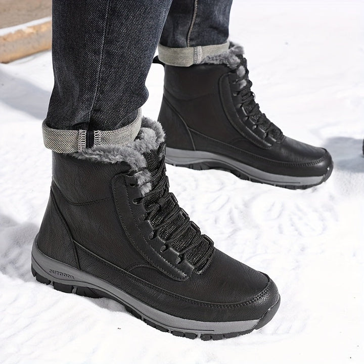 Vetle | Men Fur Cuff Walking Boots