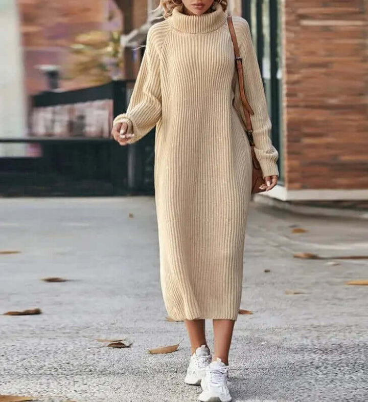 Clem | Women Turtleneck Knit Dress