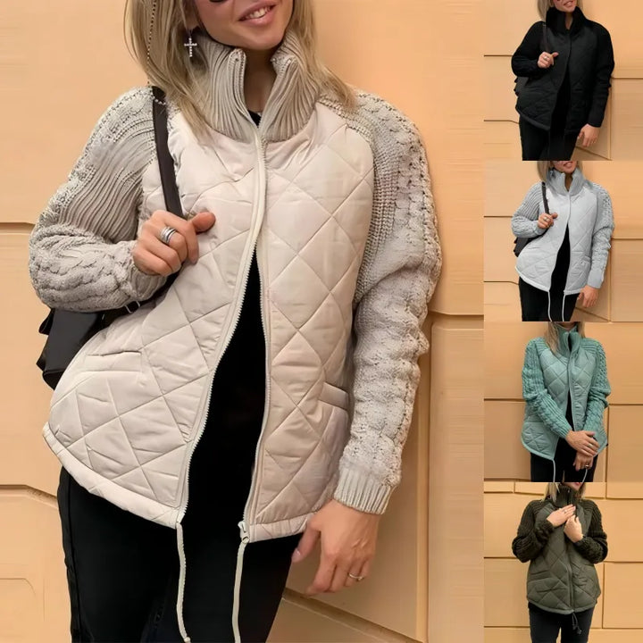 Amy | Women Quilted Knit Zip Padded Jacket