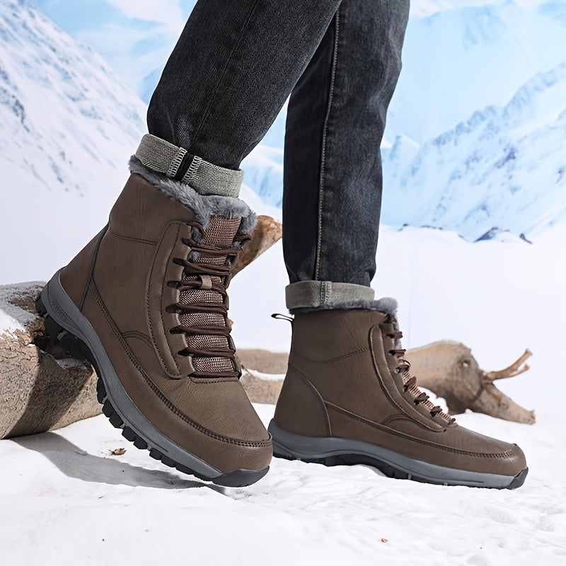Vetle | Men Fur Cuff Walking Boots