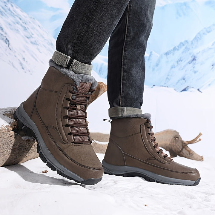 Vetle | Men Fur Cuff Walking Boots