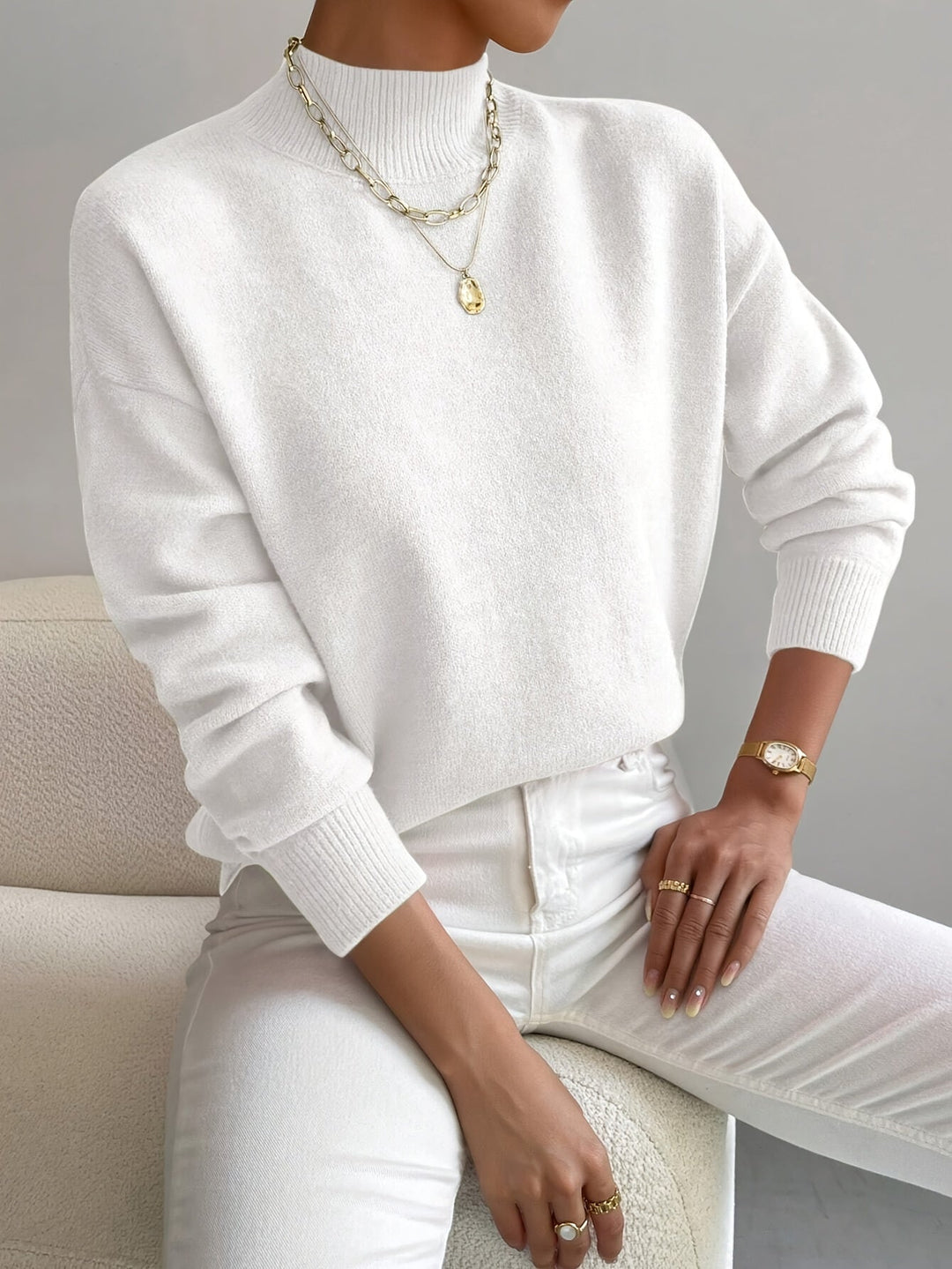 Gert | Women Mock Neck Sweater
