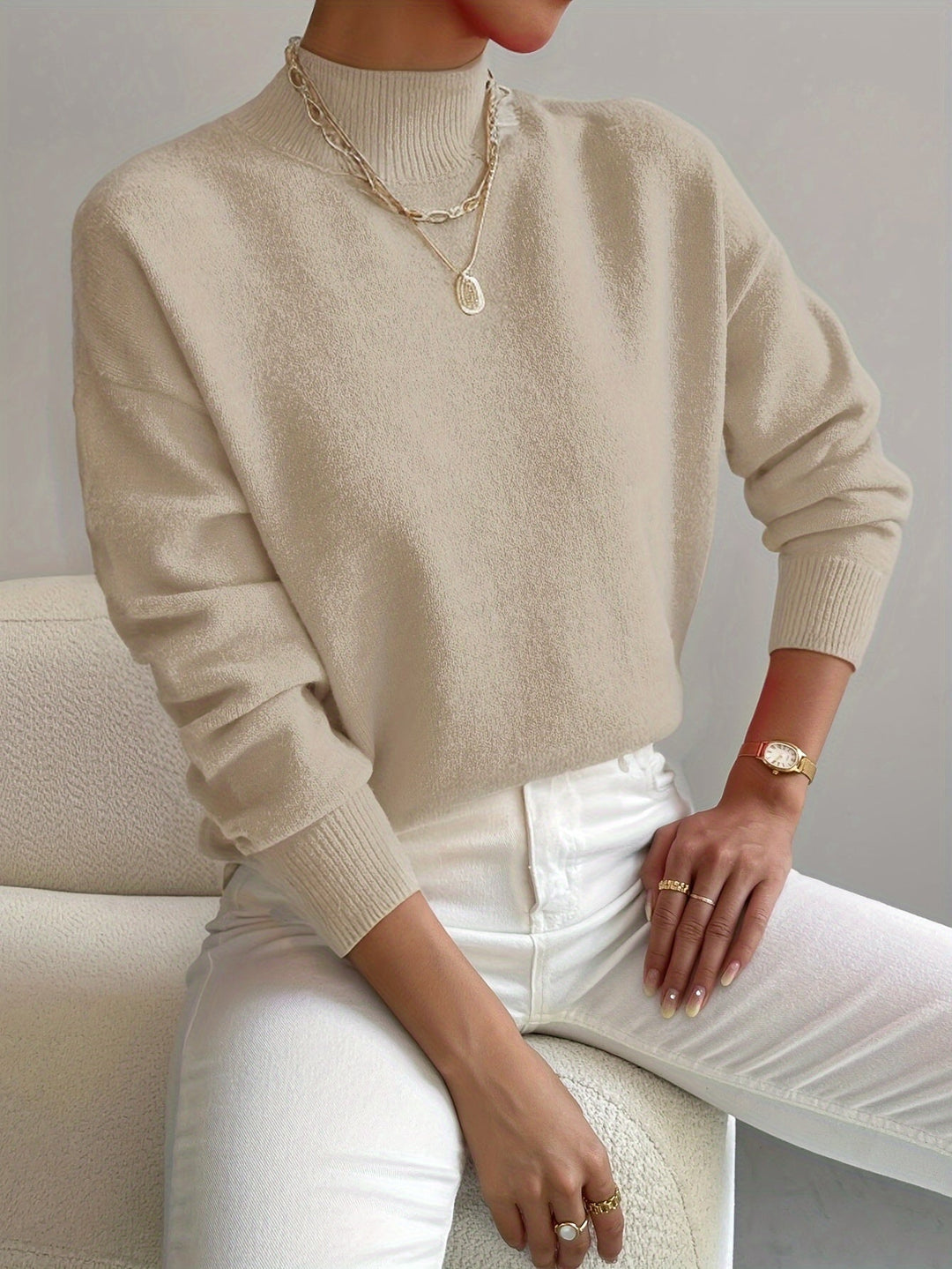 Gert | Women Mock Neck Sweater