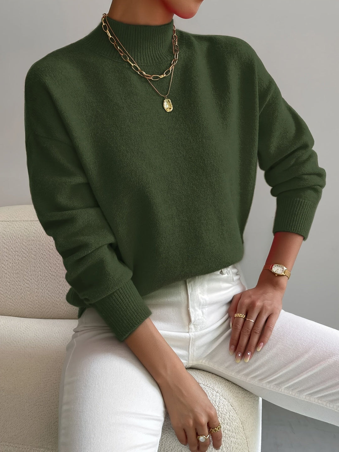 Gert | Women Mock Neck Sweater