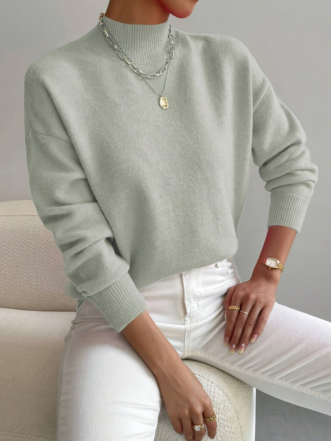 Gert | Women Mock Neck Sweater