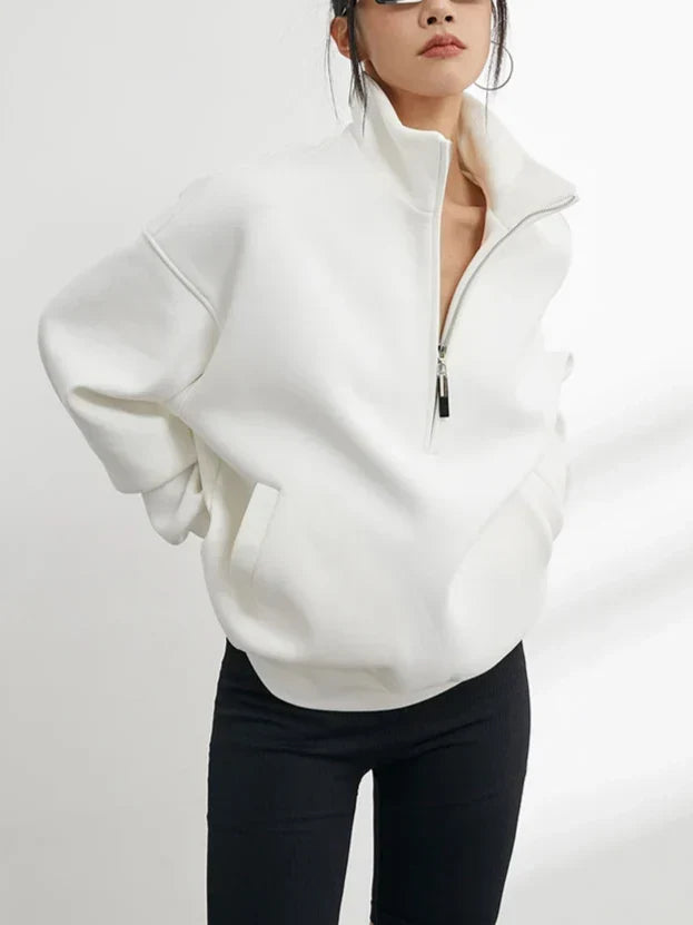 Wava | Women Pocket Half Zip Pullover