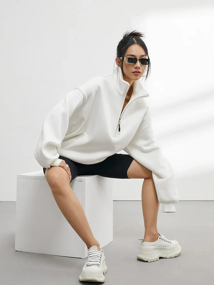 Wava | Women Pocket Half Zip Pullover