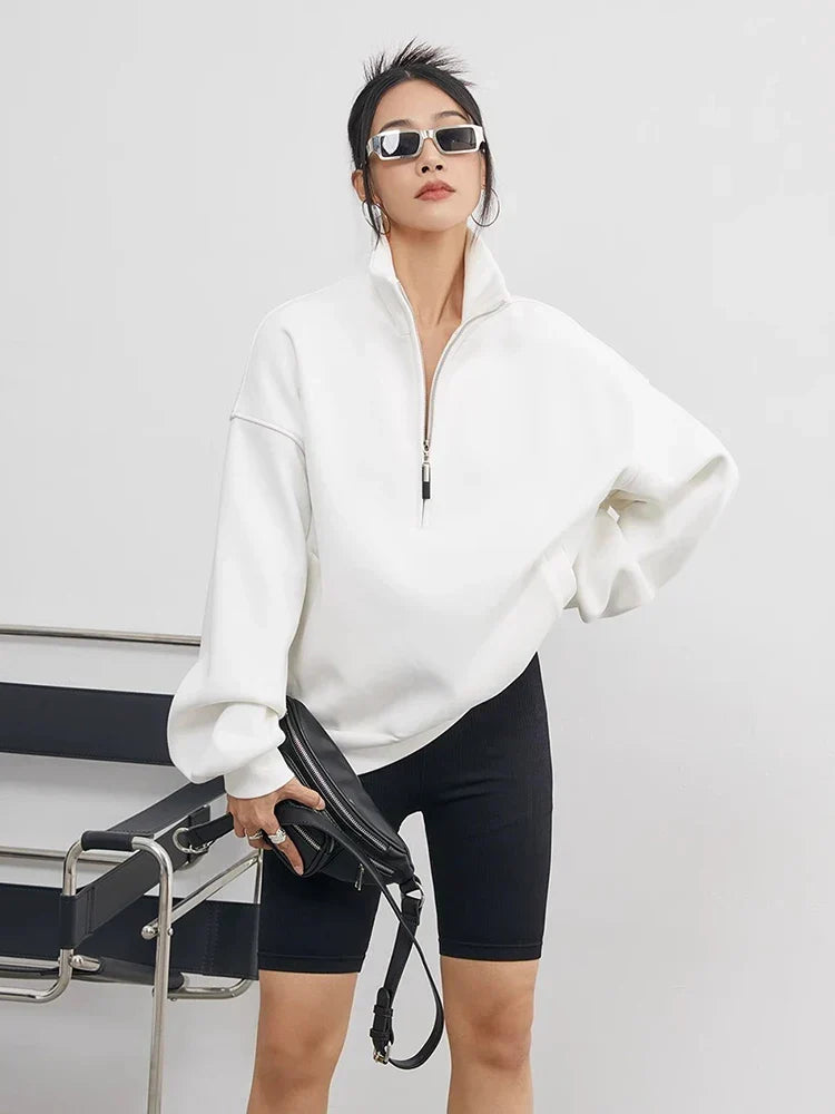 Wava | Women Pocket Half Zip Pullover