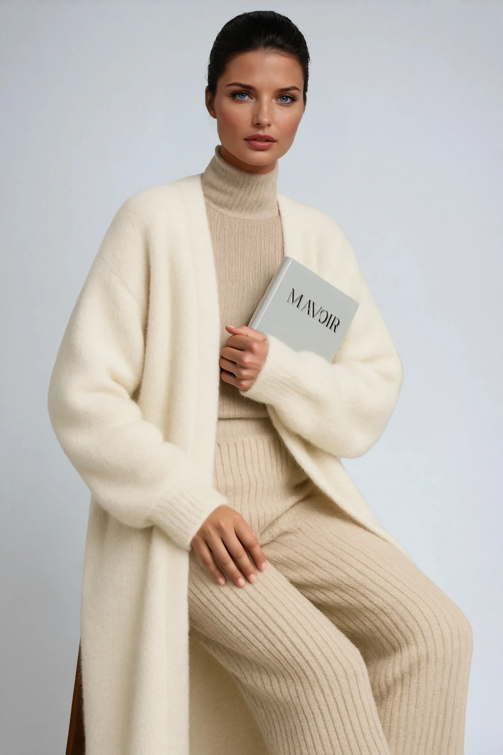 Anona | Women Open Front Longline Cardigan