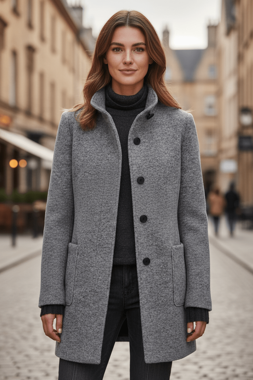 Calypso | Women Tailored Wool Blend Coat