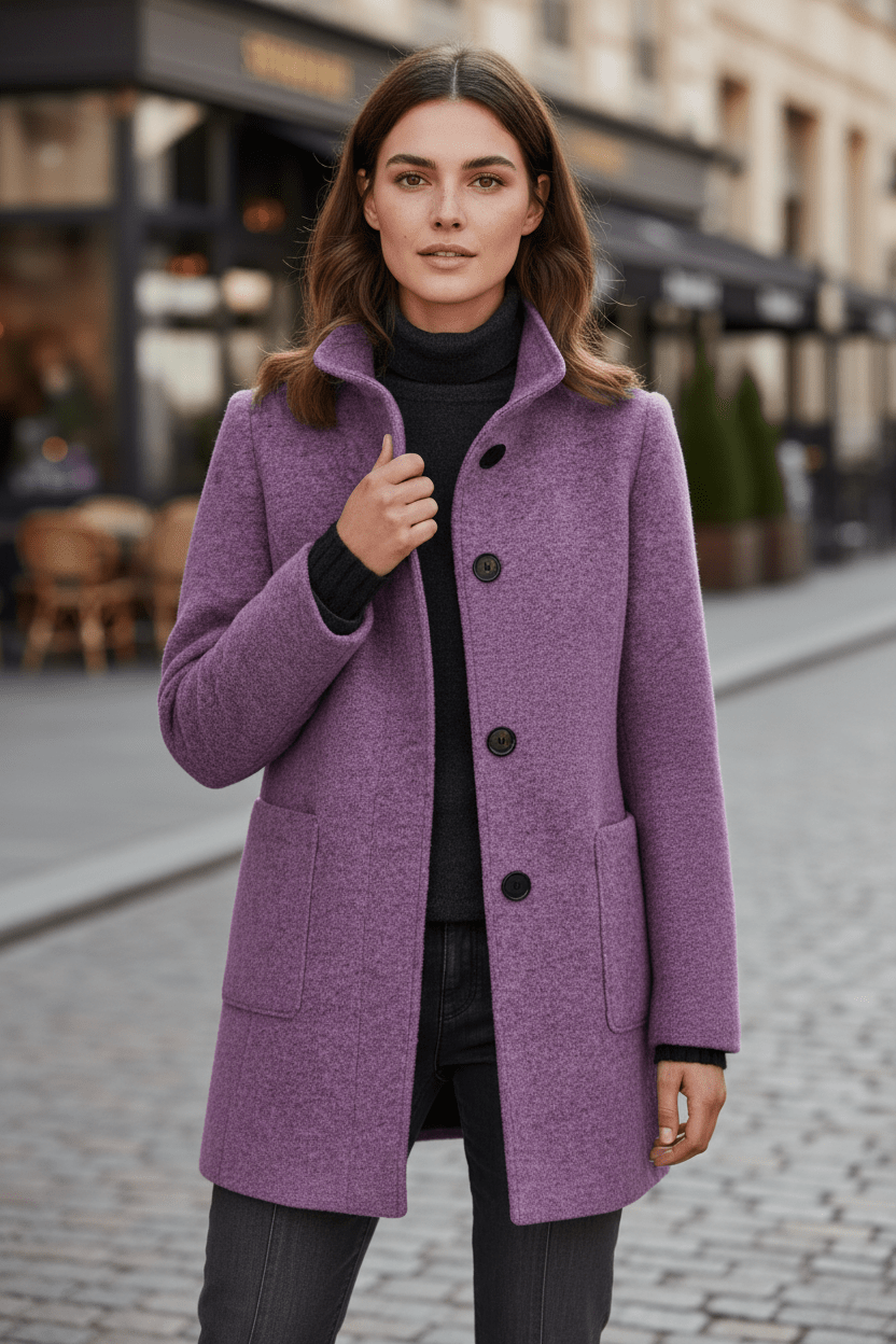 Calypso | Women Tailored Wool Blend Coat