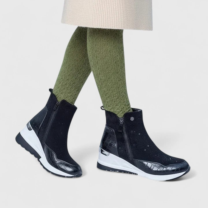 Ingvild | Women Zip Wedge Ankle Boots