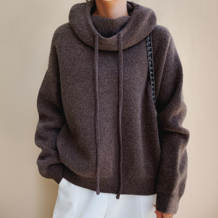Gia | Women Cowl Hood Pullover Sweater