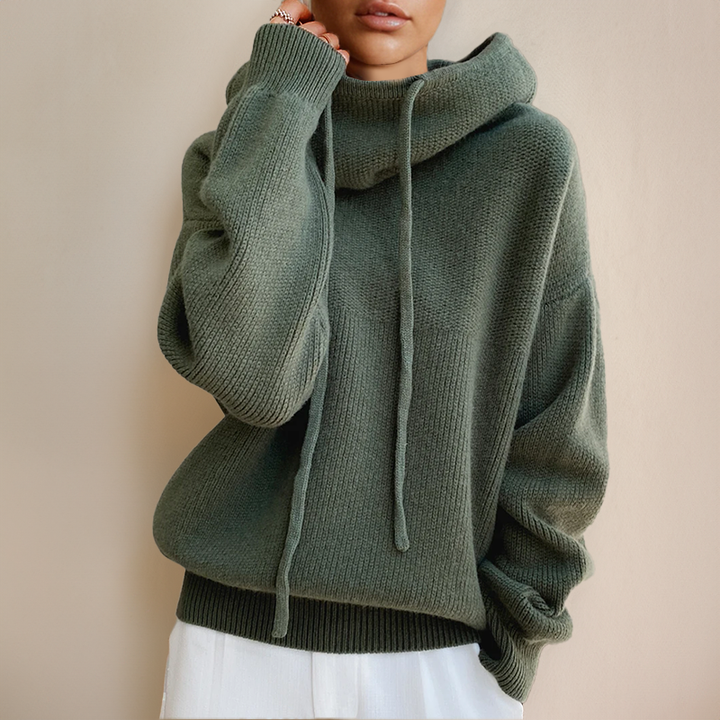 Gia | Women Cowl Hood Pullover Sweater