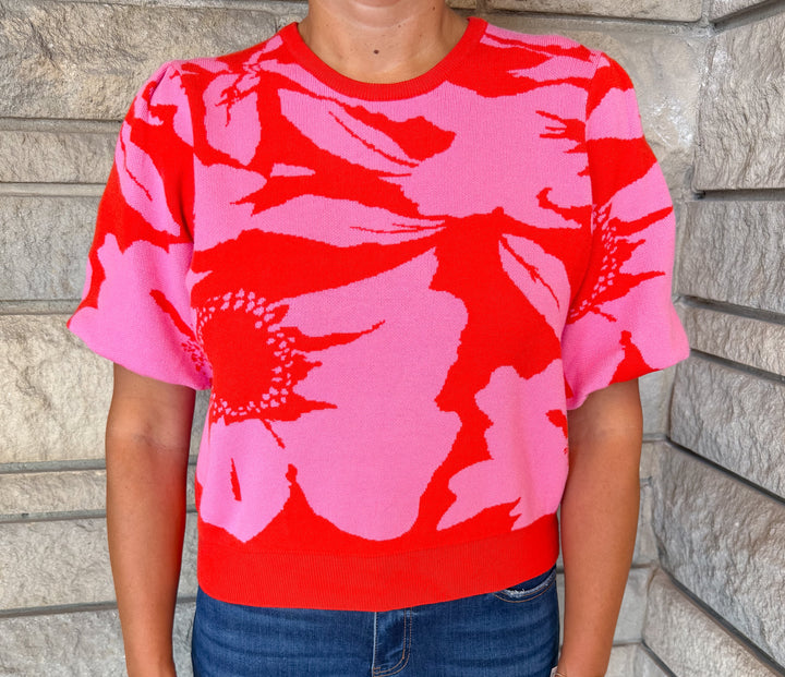 Marcia Floral Jacquard Sweater