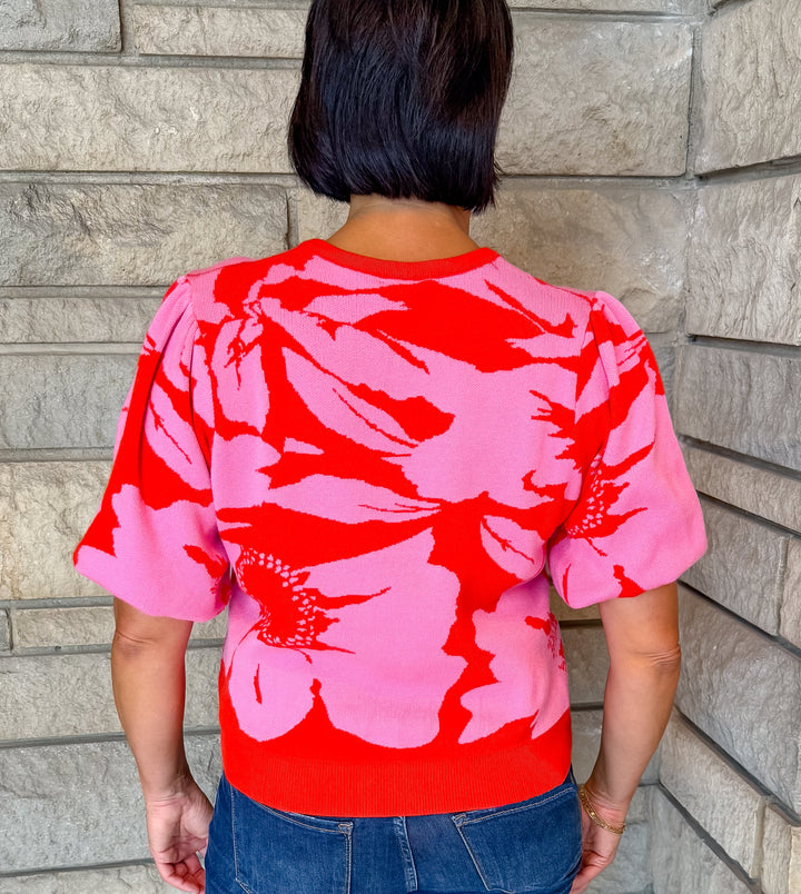 Marcia Floral Jacquard Sweater