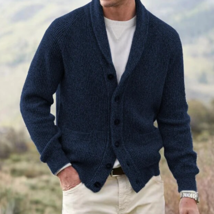 Doyle | Cardigan Long Sleeve Button Front Shawl Collar