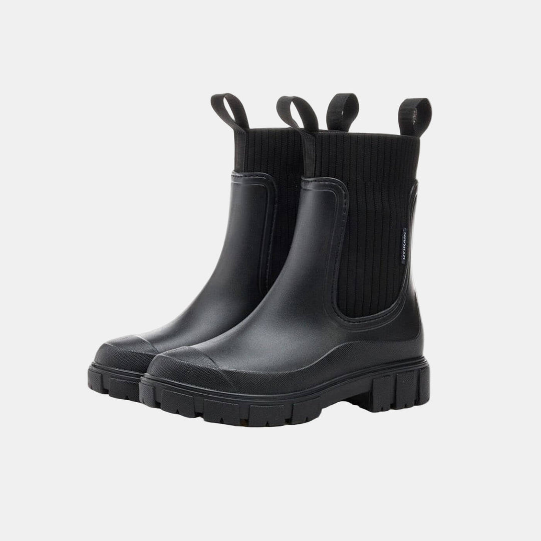 Jetta | Women Knit Cuff Chelsea Ankle Boots