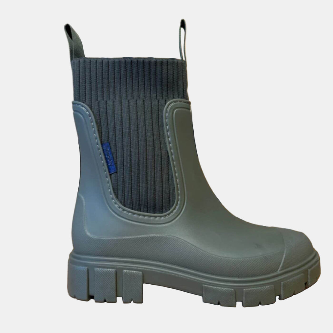 Jetta | Women Knit Cuff Chelsea Ankle Boots