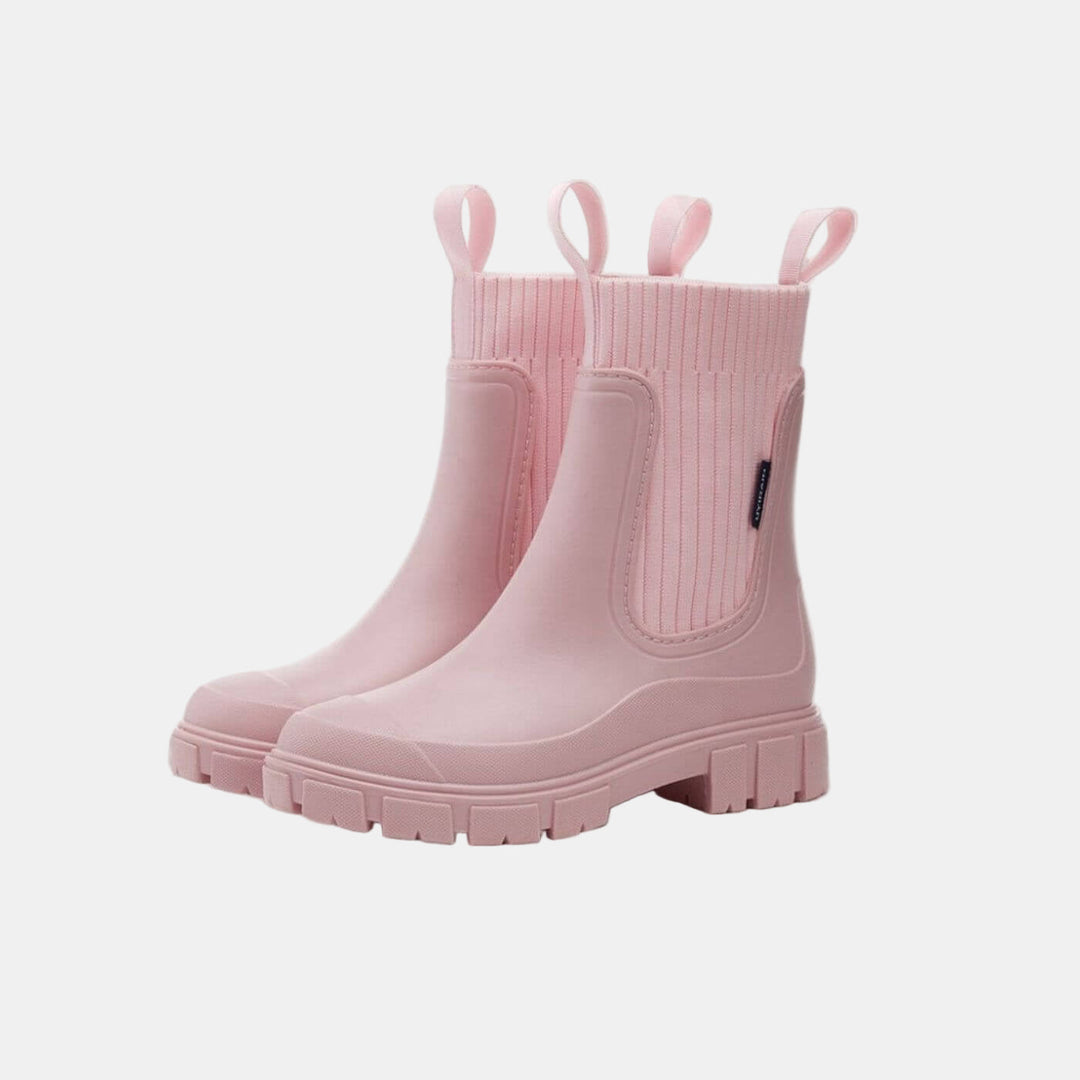 Jetta | Women Knit Cuff Chelsea Ankle Boots