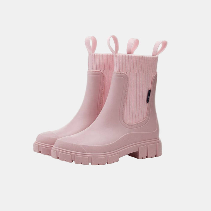Jetta | Women Knit Cuff Chelsea Ankle Boots
