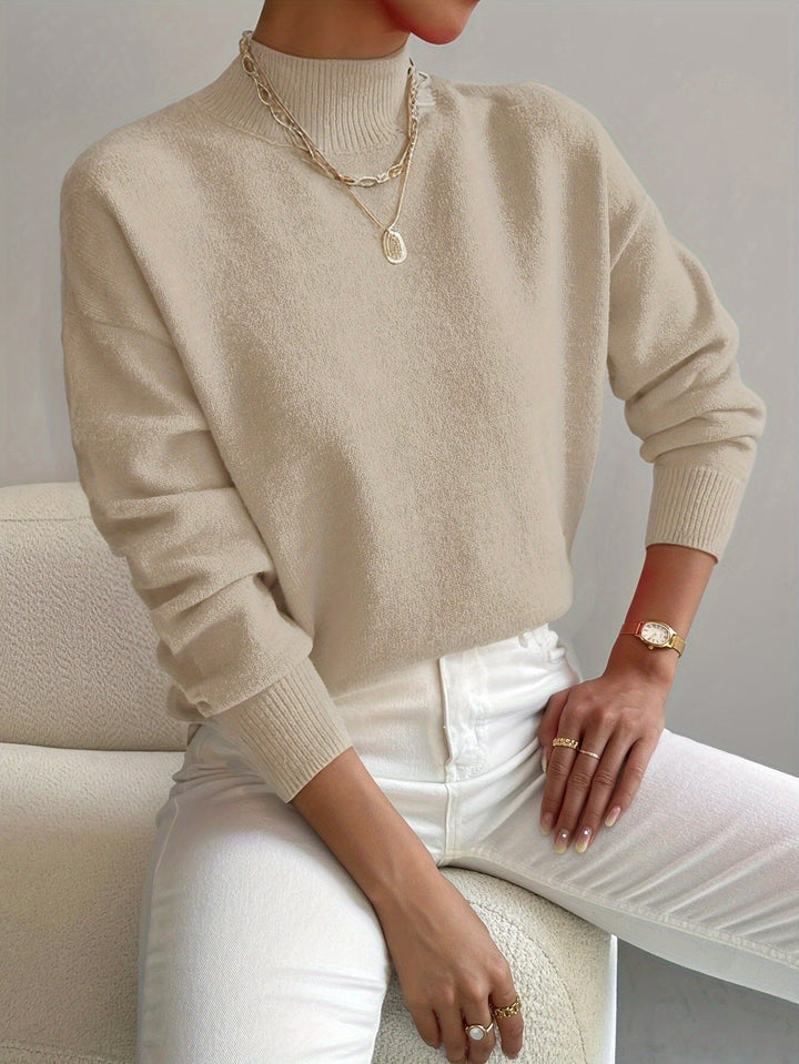 Asta | Women Mock Neck Sweater