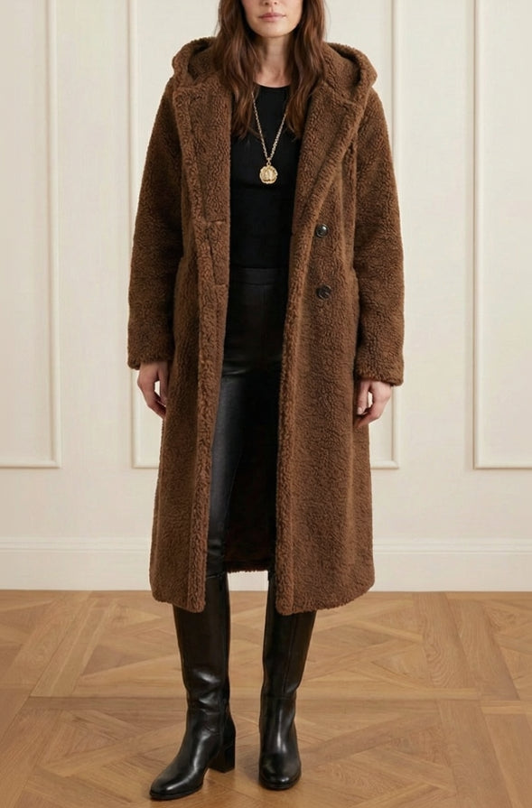 Lisette | Women Hooded Teddy Coat