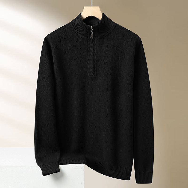 Miles | Men Mock Neck Quarter Zip Sweater