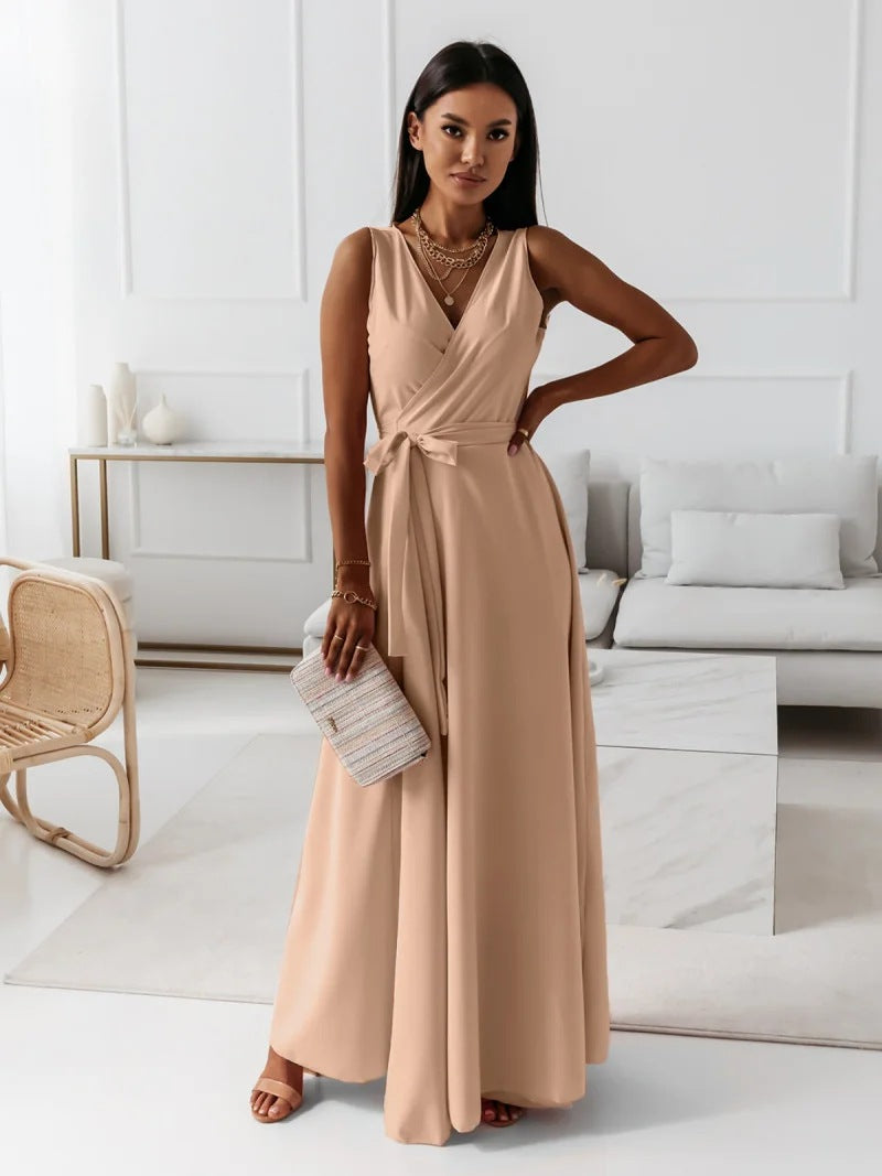 Janice | Women Wrap Maxi Winter Wedding Guest Dress