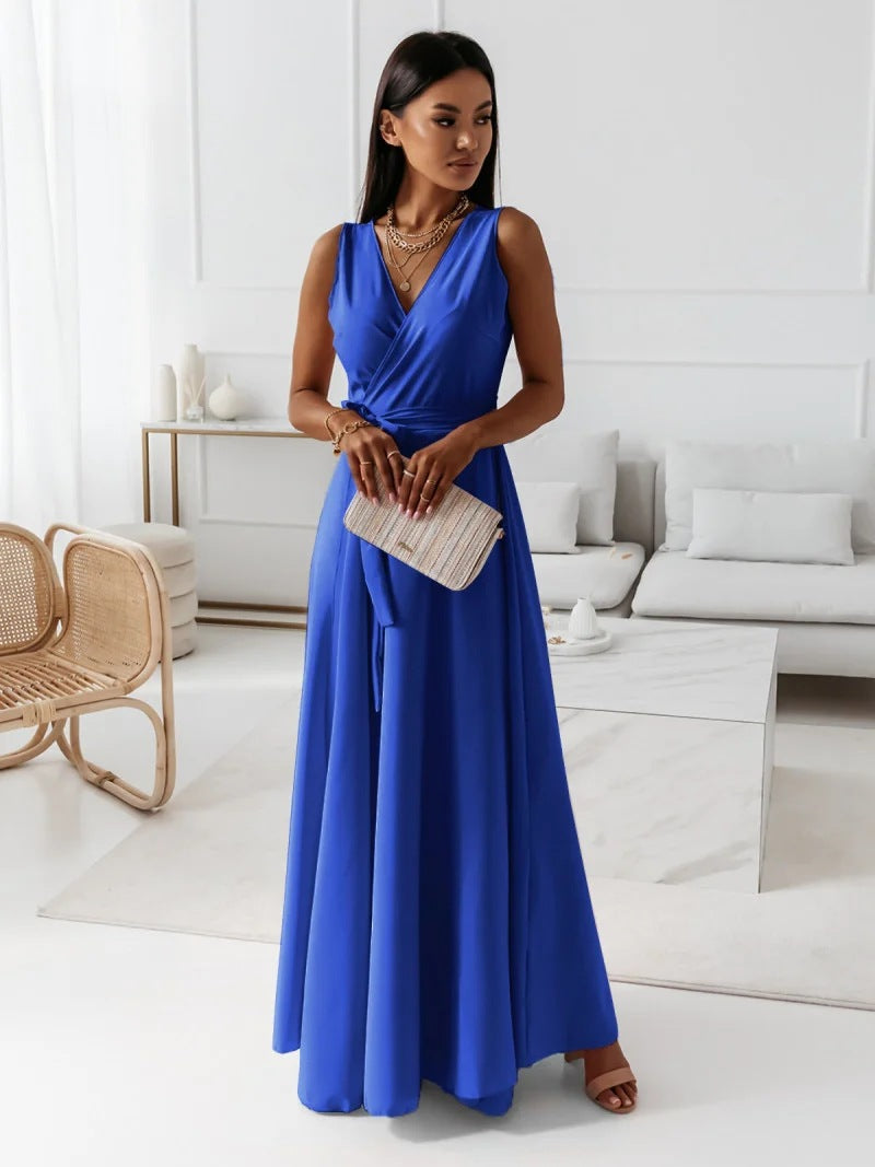 Janice | Women Wrap Maxi Winter Wedding Guest Dress