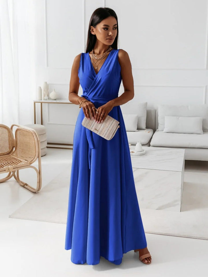 Janice | Women Wrap Maxi Winter Wedding Guest Dress