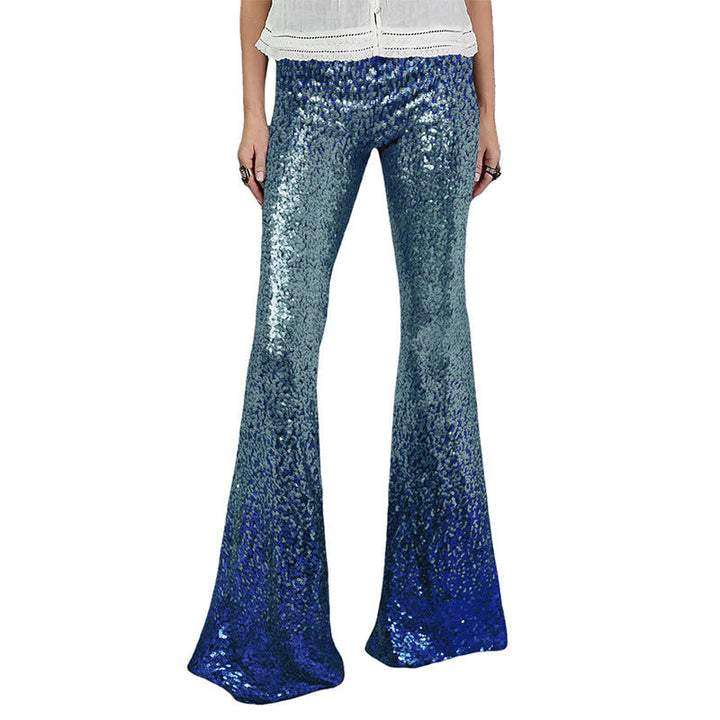 Santina Women High Waisted Sequin Flare Pants