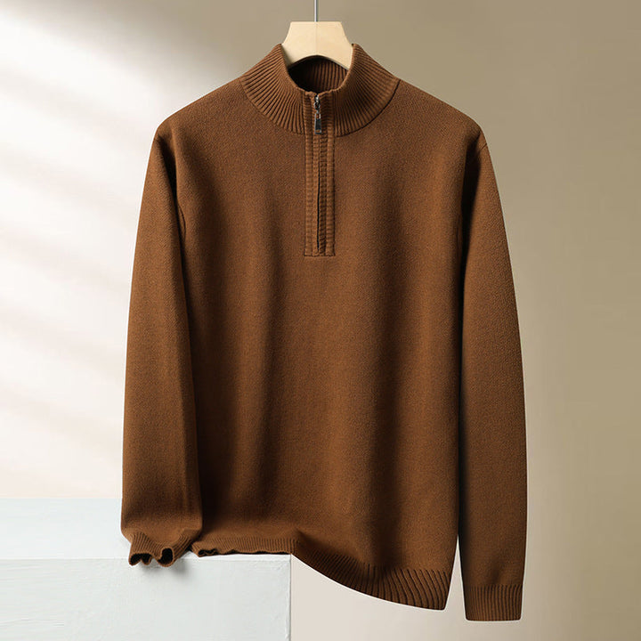 Miles | Men Mock Neck Quarter Zip Sweater