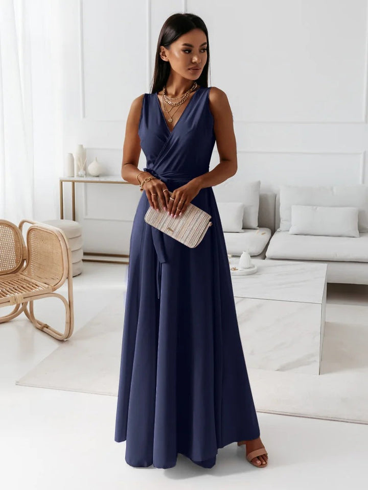 Janice | Women Wrap Maxi Winter Wedding Guest Dress