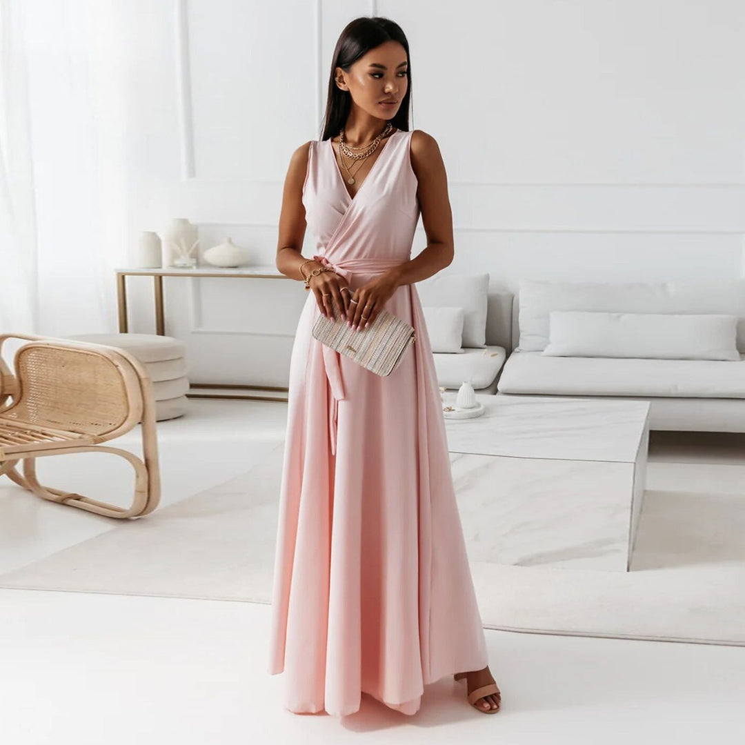 Janice | Women Wrap Maxi Winter Wedding Guest Dress