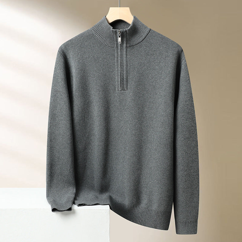 Miles | Men Mock Neck Quarter Zip Sweater