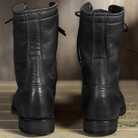 Gertie | Women Lace Up Mid Calf Combat Boots