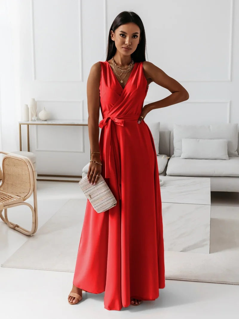 Janice | Women Wrap Maxi Winter Wedding Guest Dress