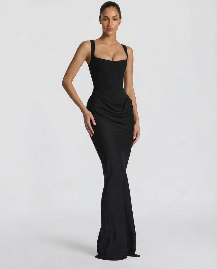 Ariadne | Women Corset Wedding Guest Maxi Dress