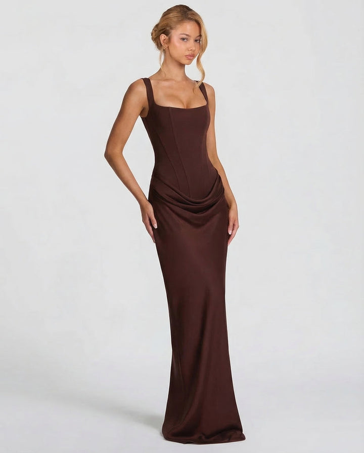 Ariadne | Women Corset Wedding Guest Maxi Dress