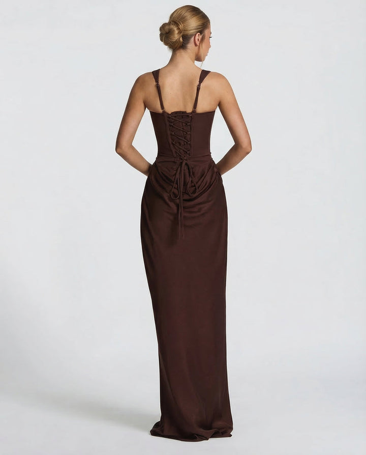 Ariadne | Women Corset Wedding Guest Maxi Dress