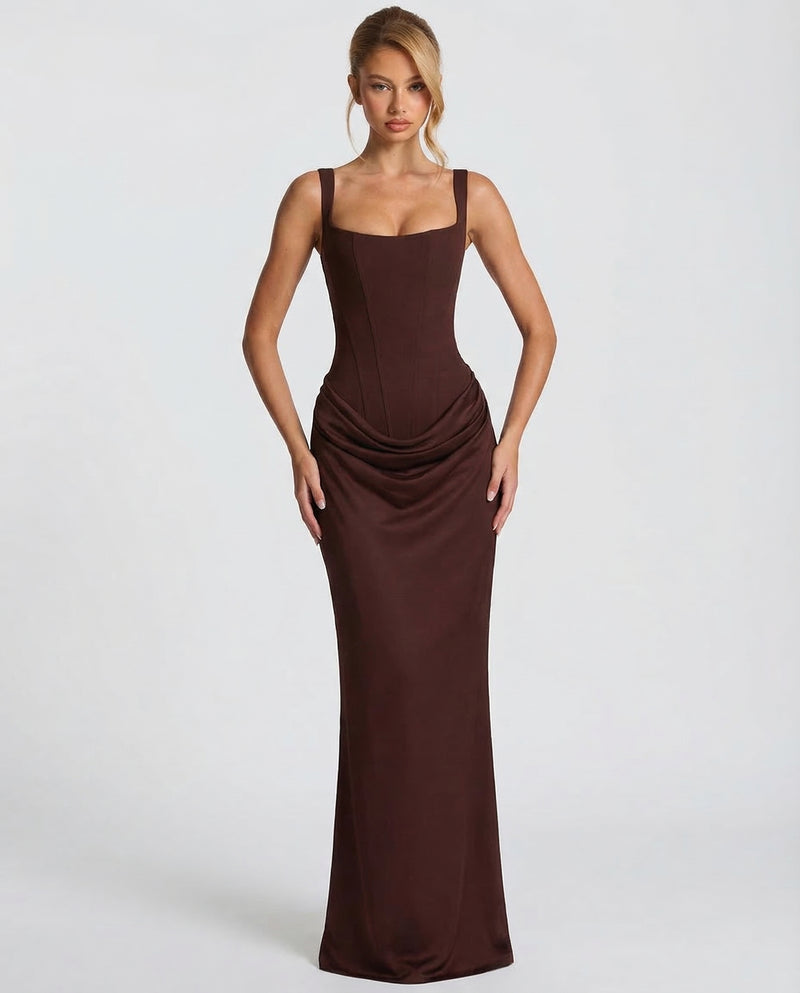 Ariadne | Women Corset Wedding Guest Maxi Dress