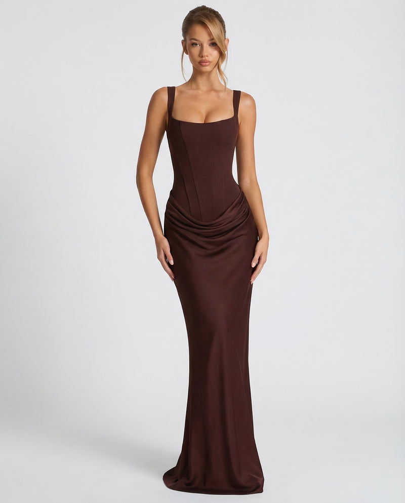 Ariadne | Women Corset Wedding Guest Maxi Dress