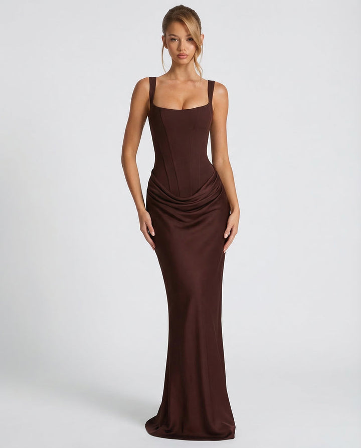 Ariadne | Women Corset Wedding Guest Maxi Dress