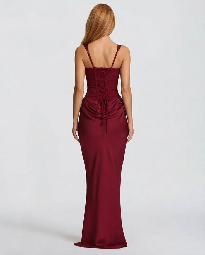 Ariadne | Women Corset Wedding Guest Maxi Dress