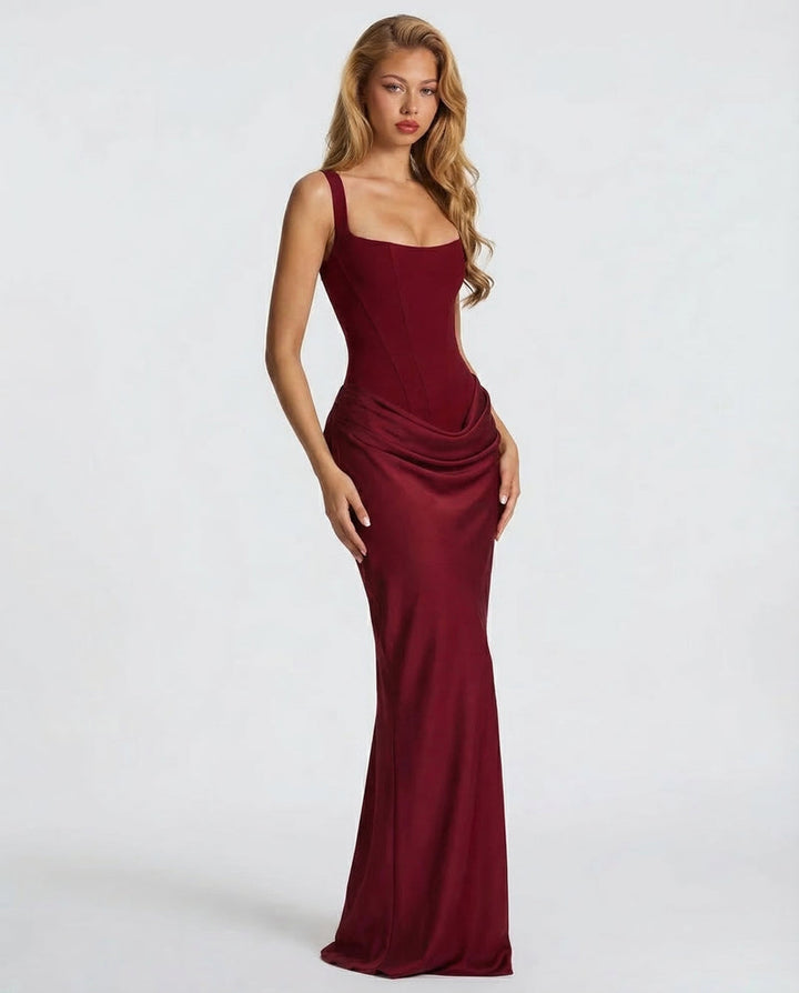 Ariadne | Women Corset Wedding Guest Maxi Dress