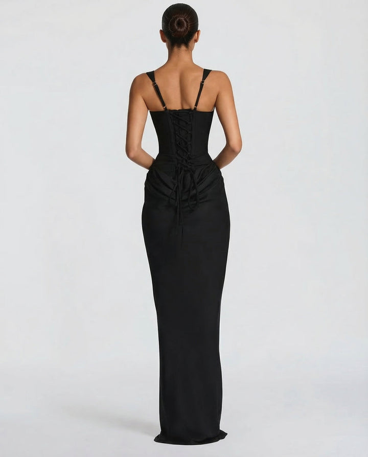 Ariadne | Women Corset Wedding Guest Maxi Dress