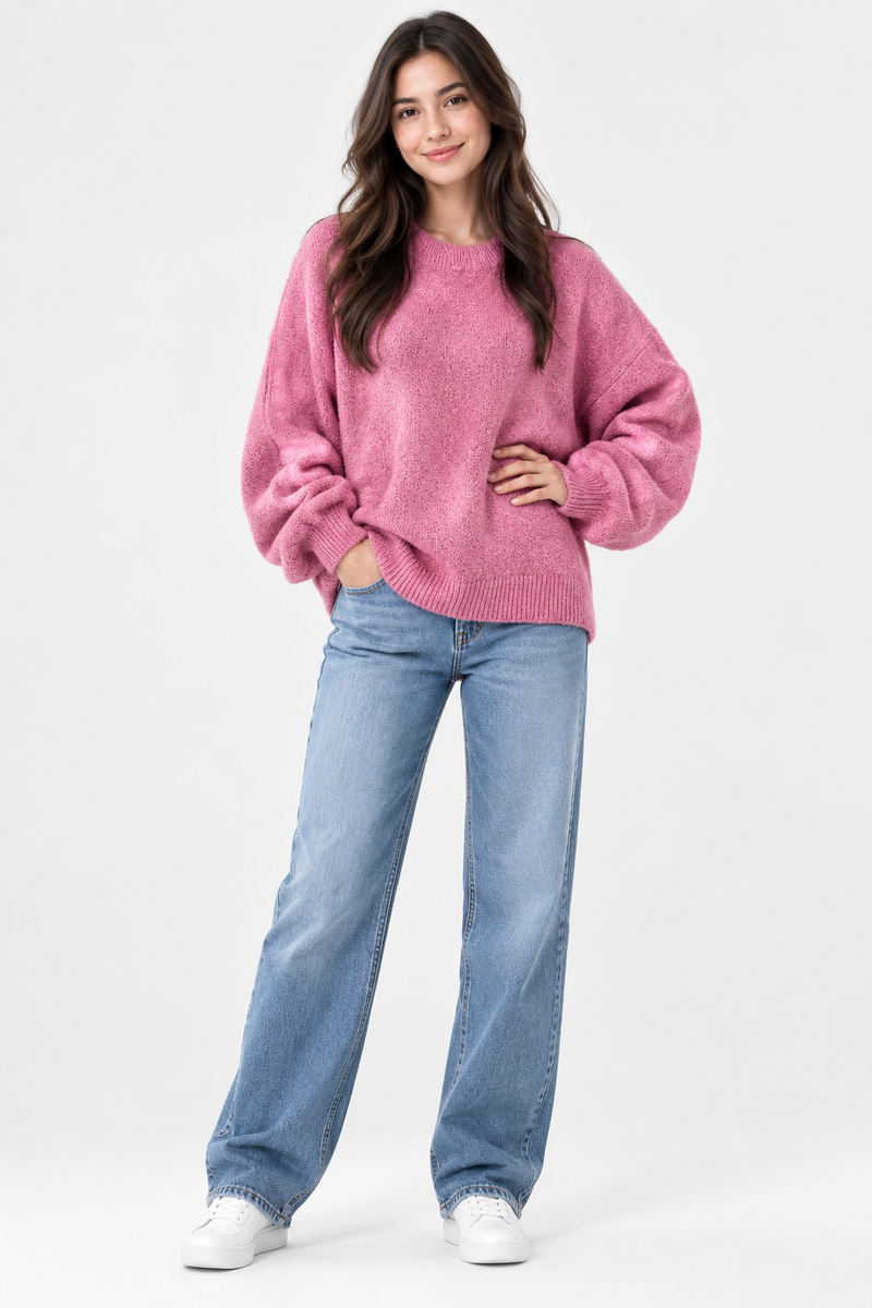 Elke | Women Drop Shoulder Pullover Sweater
