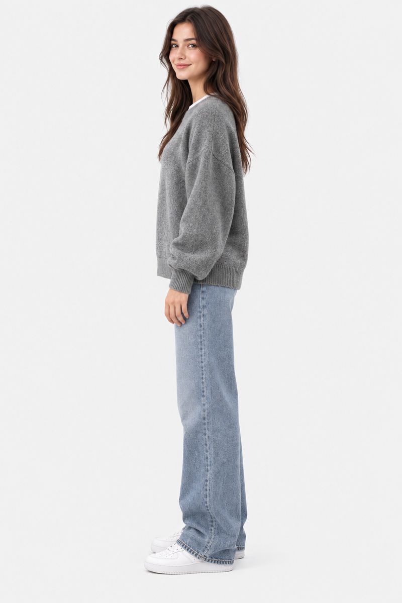 Elke | Women Drop Shoulder Pullover Sweater