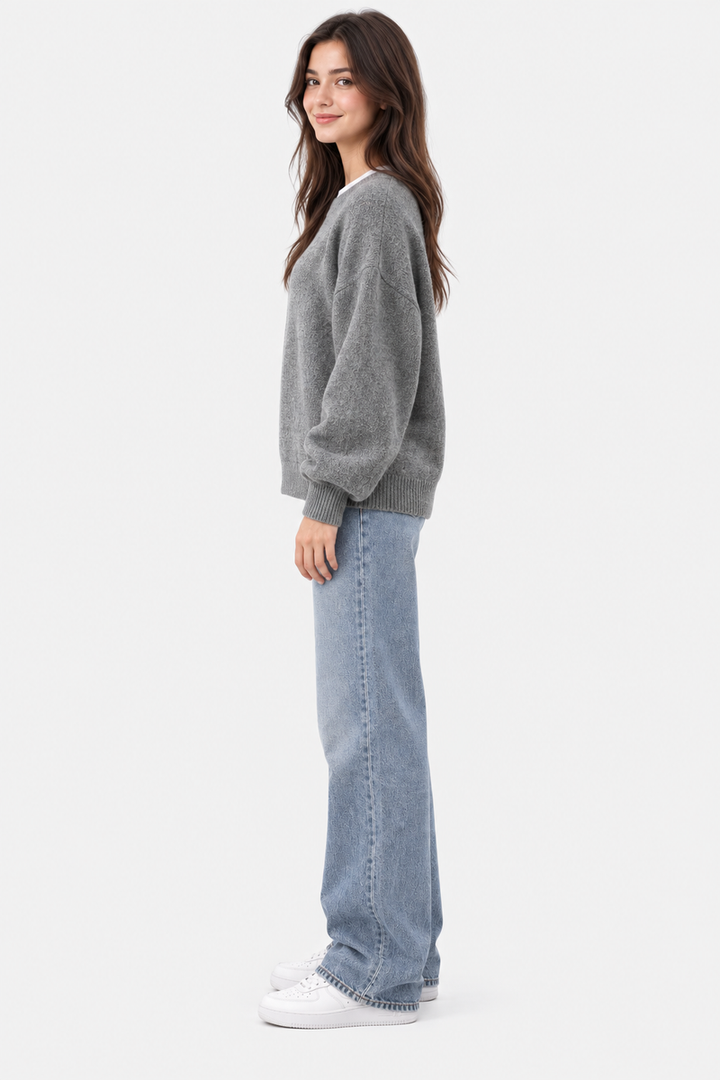 Elke | Women Drop Shoulder Pullover Sweater